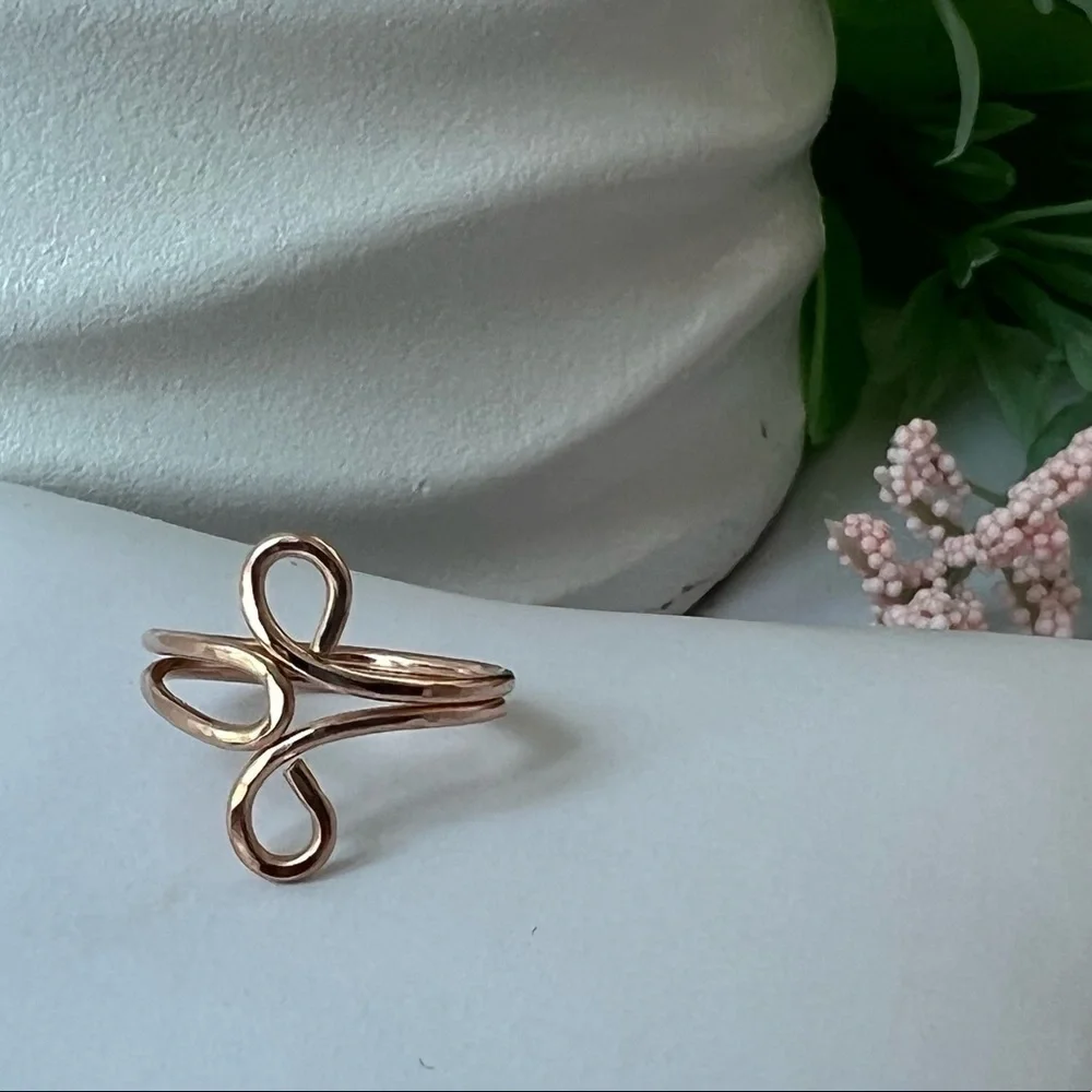 14k Rose Gold Filled Toe Ring or Knuckle Ring